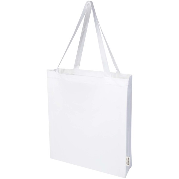 Nákupná taška z GRS recyklovanej bavlny Madras, 140g/m²