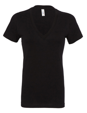 BL6035 Women`s Jersey Deep V-Neck T-Shirt