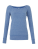 BL7501 Women`s Sponge Fleece Wide Neck Sweatshirt - BL7501_Blue-Triblend-(Heather) - variant Ls 1000031877