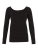 BL7501 Women`s Sponge Fleece Wide Neck Sweatshirt - BL7501_Solid-Black-Triblend - variant Ls 1000031909
