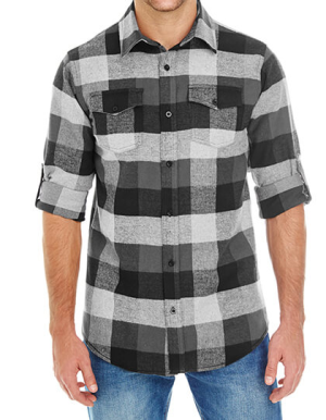 BU8210 Woven Plaid Flannel Shirt - Reklamnepredmety