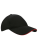 C683 Canvas Structure Cap - Šiltovka - C683_Black_Red - variant Ls 1000037059