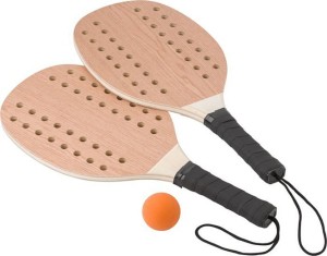 Súprava na plážový tenis z palisandrového dreva Sergio - Reklamnepredmety