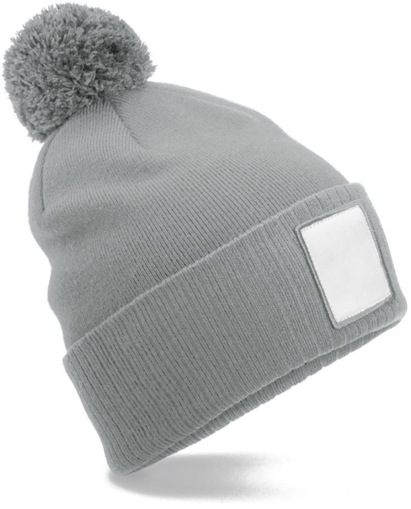 Pletená čiapka Patch "Pompon"