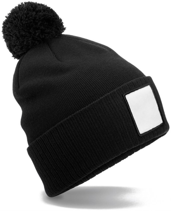 Pletená čiapka Patch "Pompon"