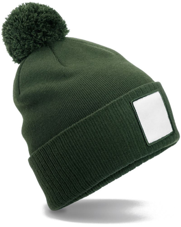 Pletená čiapka Patch "Pompon"