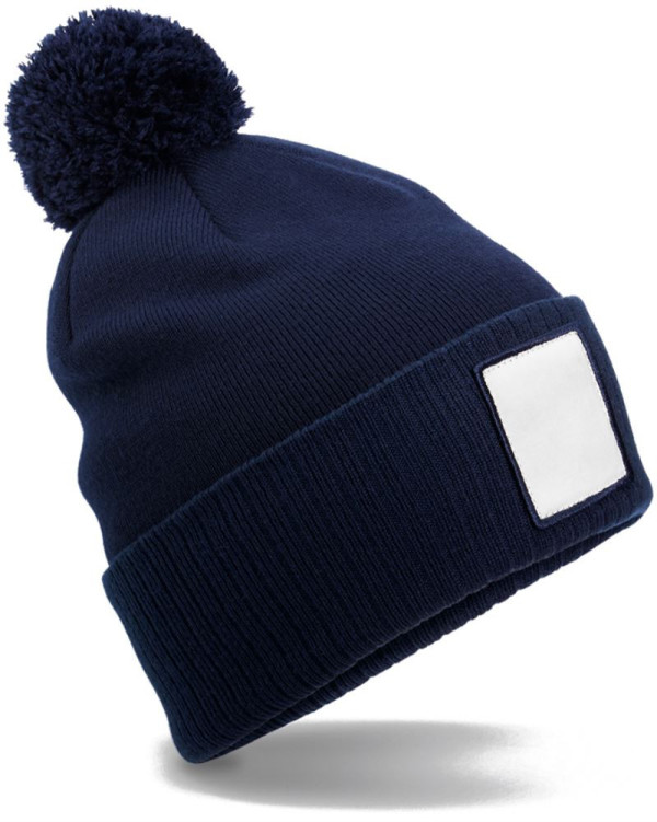 Pletená čiapka Patch "Pompon"