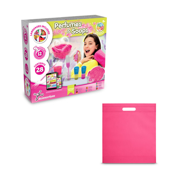 Perfume & Soap Factory Kit IV. Vzdelávacia hra pre deti dodáva sa s darčekovým vreckom z netkanej textílie (80 g/m²)
