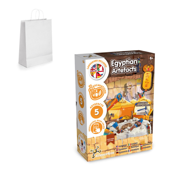 Ancient Egypt Excavation Kit II. Vzdelávacia hra pre deti dodáva sa s darčekovou taškou z kraftového papiera (90 g/m²)