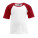 E160 Tričko Raglan - E160-White-Fire-Red - variant Ls 1000047121