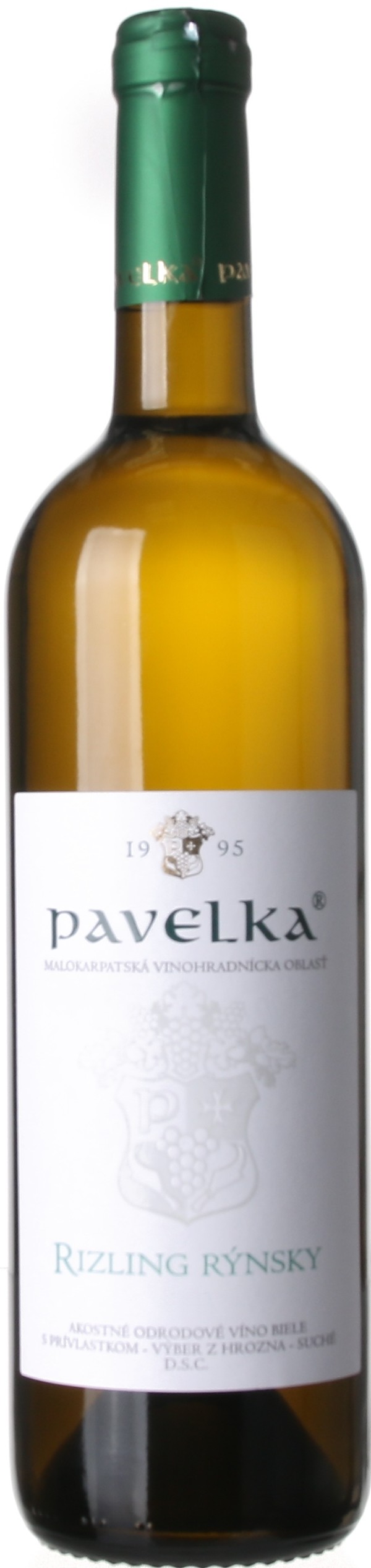 Pavelka Rizling rýnsky, biele, suché