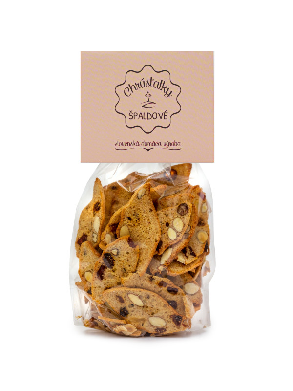 Chrústalky špaldové s aróniou, 50g