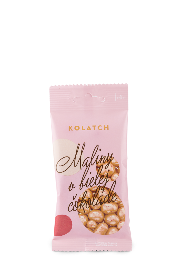 DRAŽÉ – BIO Maliny v bielej čokoláde 35 g