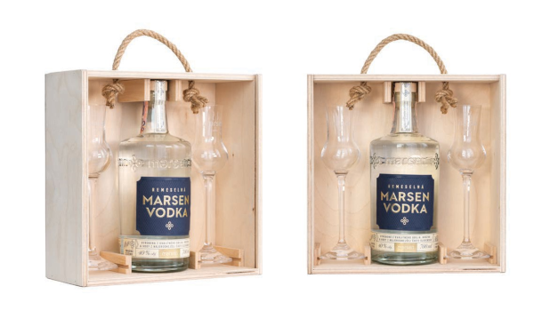 Darčekové balenie Remeselná Vodka 40% Marsen