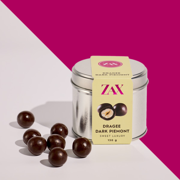 DRAGEE DARK PIEMONTE – Dražé lískové ořechy v hořké čokoládě