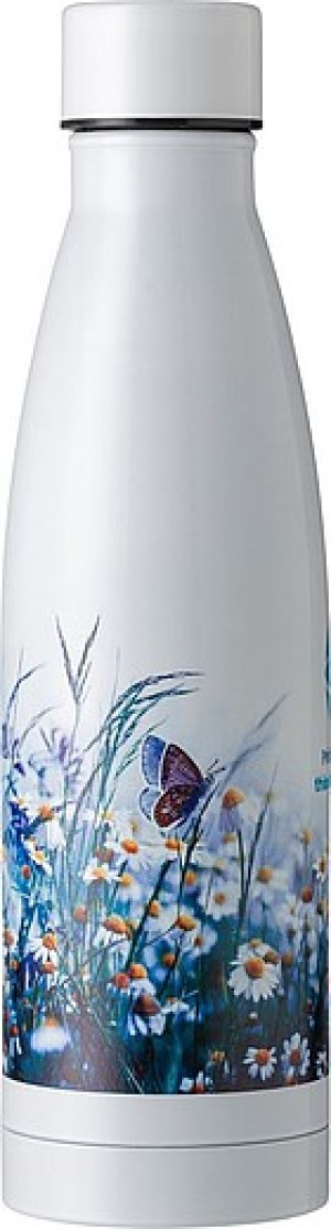 Dvojstenná nerezová fľaša na pitie, 500ml Marcelino - Reklamnepredmety