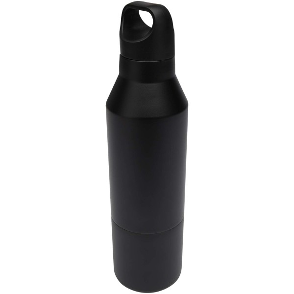Izolovaná fľaša z RCS recyklovanej nerezovej ocele Odessy, 600 ml (pohárik 300 ml)