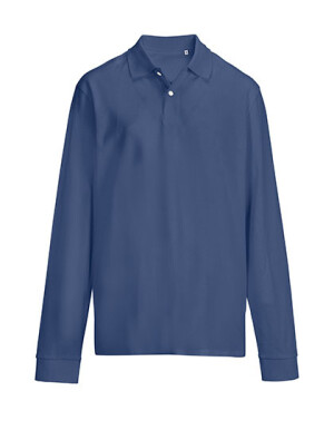 Unisex polo tričko s dlhým rukávom Pacific - Reklamnepredmety