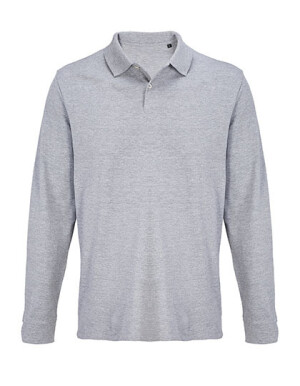 Unisex polo tričko s dlhým rukávom Pacific - Reklamnepredmety