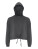 Dámska skrátená oversize mikina s kapucňou - 2548432 - variant