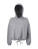 Dámska skrátená oversize mikina s kapucňou - 2548434 - variant