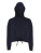 Dámska skrátená oversize mikina s kapucňou - 2548437 - variant