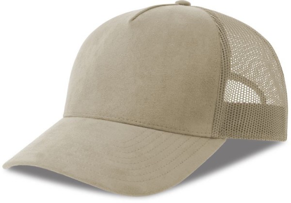 5 panelová Trucker šiltovka Rapper Suede-S