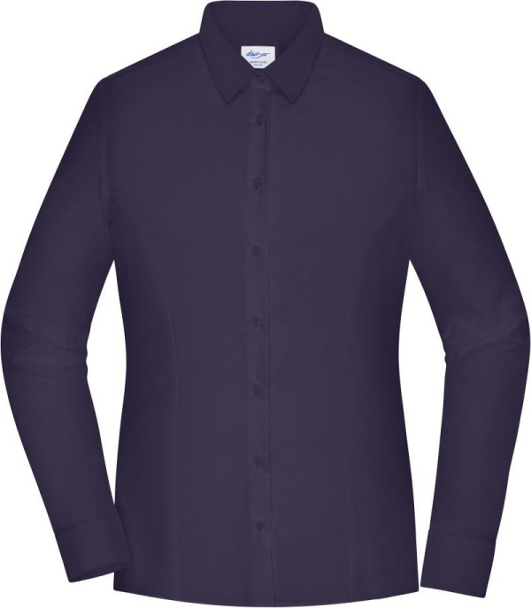 Popelínová blúzka slim fit s dlhým rukávom Daiber | JN 1371