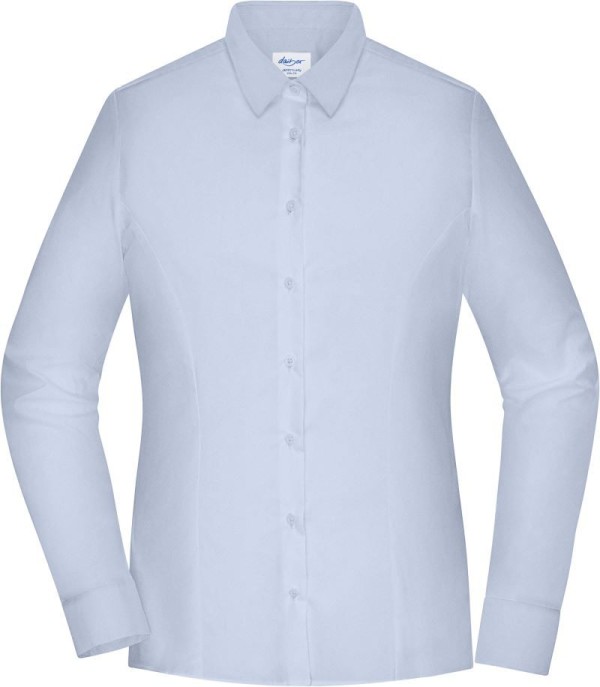 Popelínová blúzka slim fit s dlhým rukávom Daiber | JN 1371