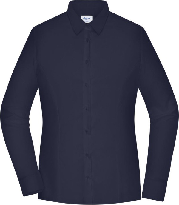 Popelínová blúzka slim fit s dlhým rukávom Daiber | JN 1371