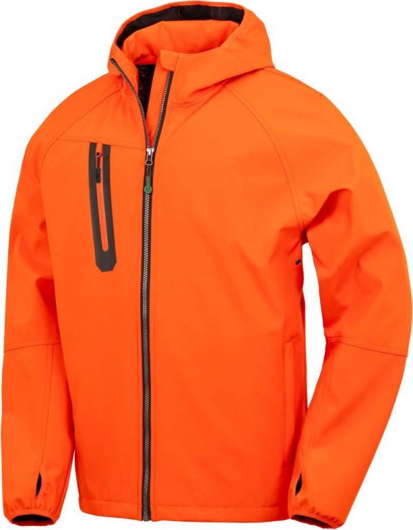 Unisex 3-vrstvová softshellová bunda s kapucňou Result Recycled | R 909X