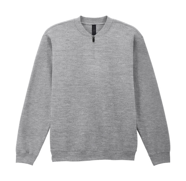 Mäkká fleece mikina pre dospelých so 1/4 zipsom