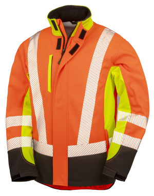 Recycled 3-Layer Printable 3-Tone Safety Softshell - Reklamnepredmety