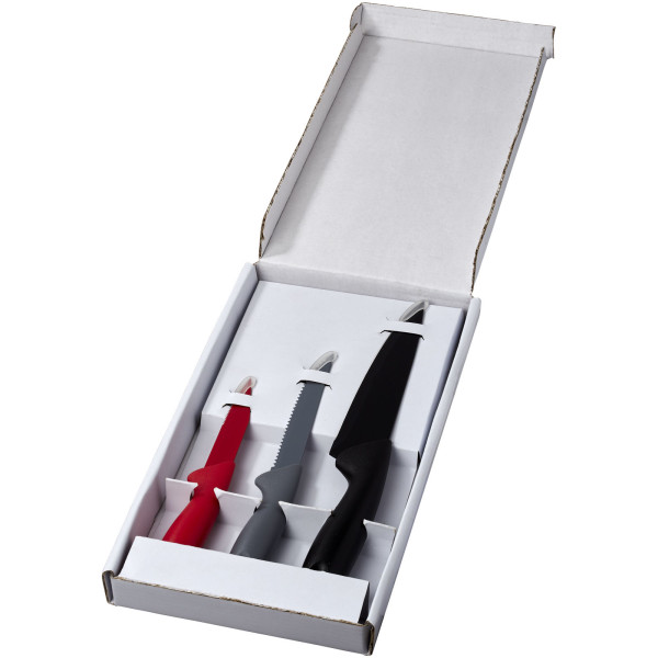 Trojdielna sada nožov Main