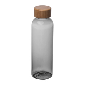 Fľaša  z PET s bambusovým vrchnákom, 500 ml - Reklamnepredmety