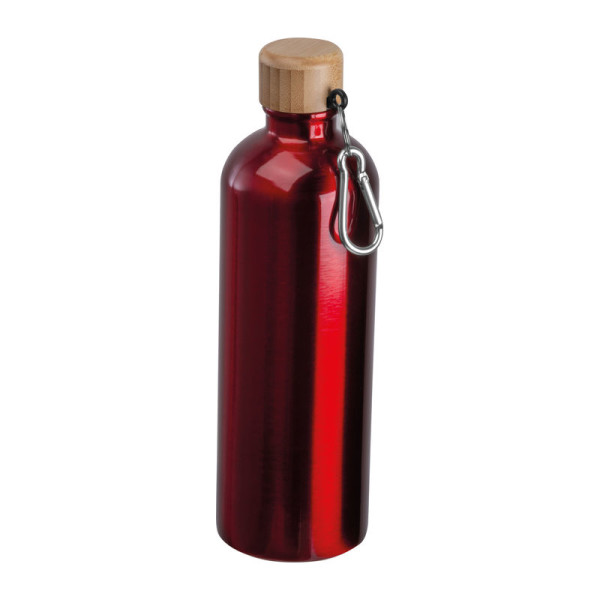 Nerezová fľaša s karabínou, 750 ml