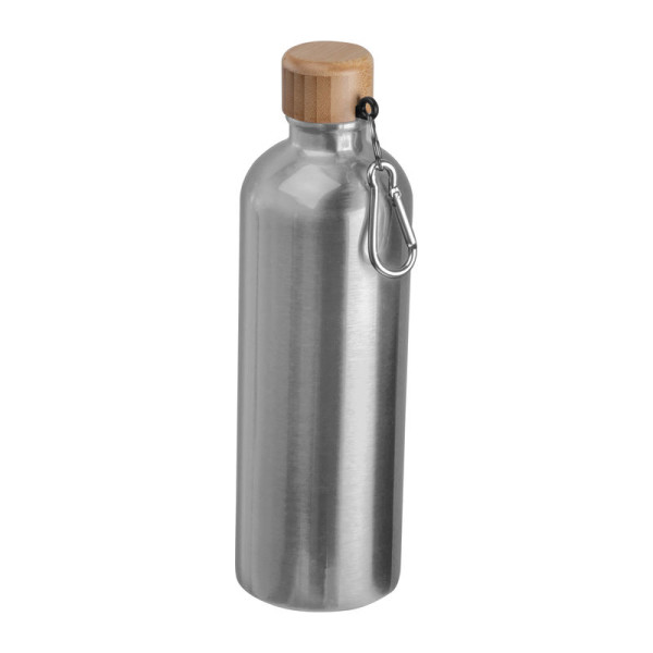Nerezová fľaša s karabínou, 750 ml