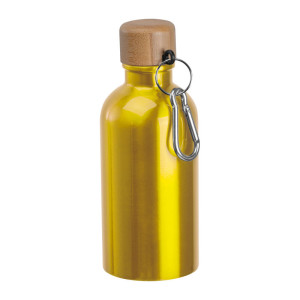 Nerezová fľaša s karabínou, 400 ml - Reklamnepredmety