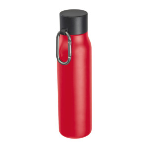 Dvojstenná fľaša s karabínou, 600 ml - Reklamnepredmety