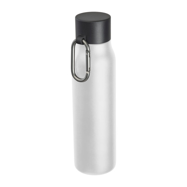 Dvojstenná fľaša s karabínou, 600 ml