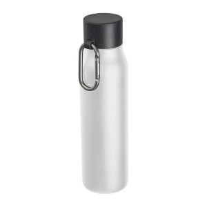 Dvojstenná fľaša s karabínou, 600 ml - Reklamnepredmety