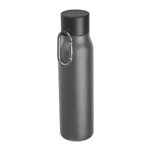 Dvojstenná fľaša s karabínou, 600 ml - Reklamnepredmety