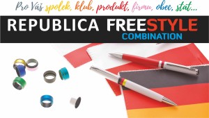 REPUBLICA FREESTYLE guľôčkové pero plast - Reklamnepredmety