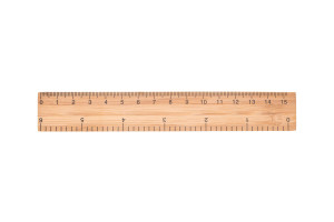 RIGHE bambusové pravítko 15 cm - Reklamnepredmety