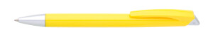 RIORE guľôčkové pero plast — žltá 141x11 mm