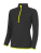 JC036 Girlie Cool 1/2 Zip Sweat - JC036_Jet-Black_Electric-Yellow - variant Ls 1000078598