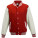 JH043K Kids Varsity Jacket - JH043K-Fire-Red-White - variant Ls 1000081330