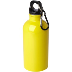 400 ml fľaša na vodu Oregon z nerezovej ocele s certifikáciou RCS a karabínou - Reklamnepredmety