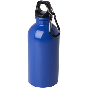 400 ml fľaša na vodu Oregon z nerezovej ocele s certifikáciou RCS a karabínou - Reklamnepredmety