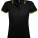 L586 Women Polo Shirt Pasadena - L586-Black-Lime - variant Ls 1000122219